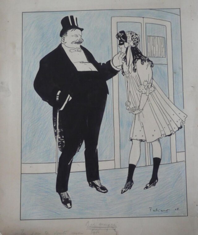Fabien Fabiano, Bal Masqué (Dentiste) - Illustration originale