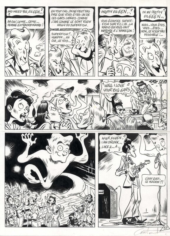 Michel Constant, In het midden van Nowhere - Au centre du Nowhere - Planche originale