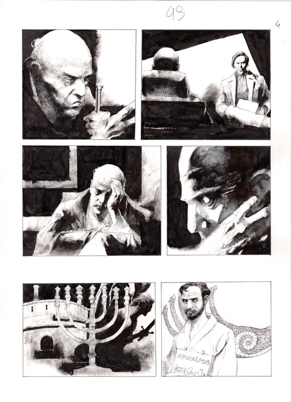 En vente - Corrado Roi - Apocalisse, p. 049 - Planche originale