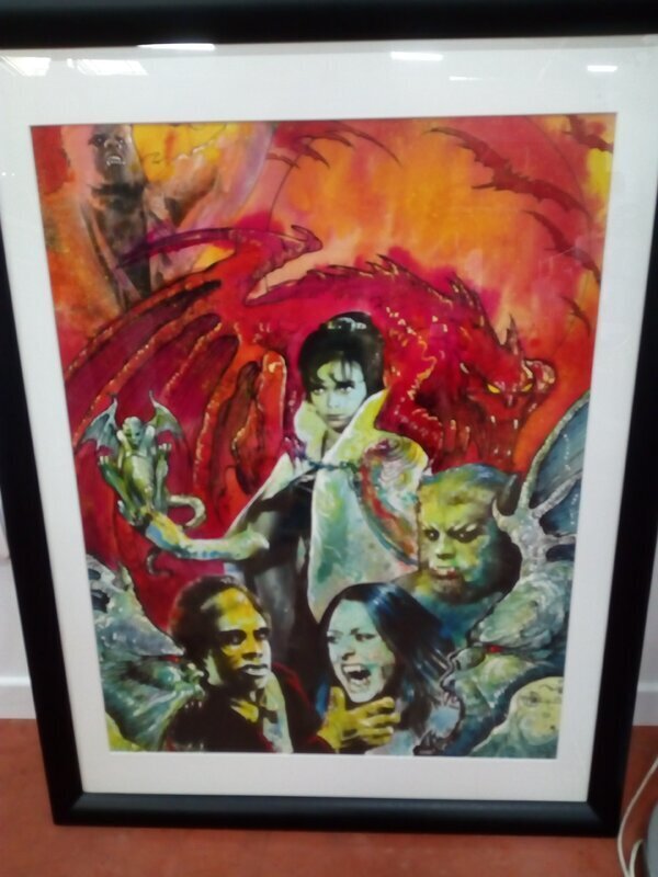 Couverture originale metal hurlant cine fantastic 1 - philippe druillet 1977 - Original Cover