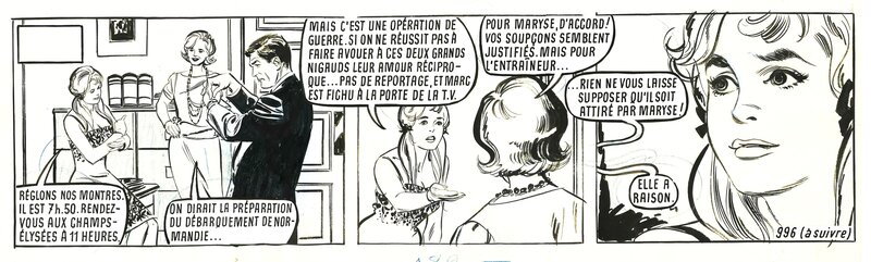 Paul Gillon, 13 Rue de l' Espoir . Strip n° 996 . - Planche originale