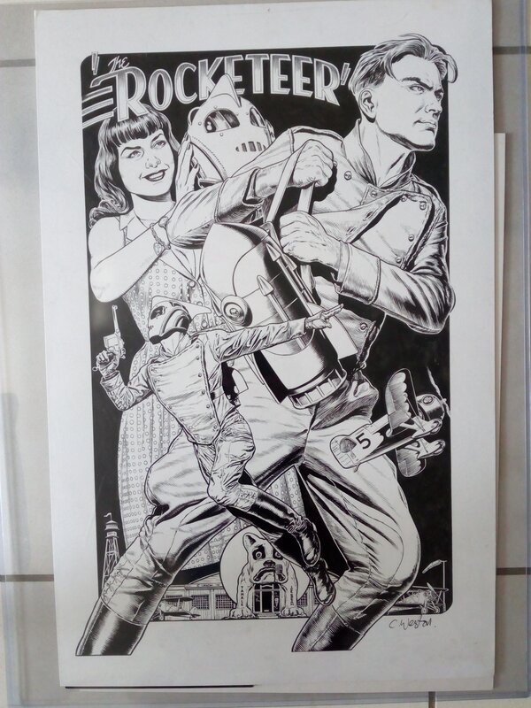 Rocketeer / chris weston - Original Illustration