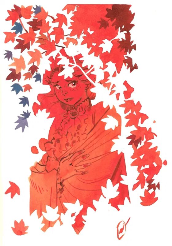 Scarlett O'Hara par Pierre Alary - Illustration originale