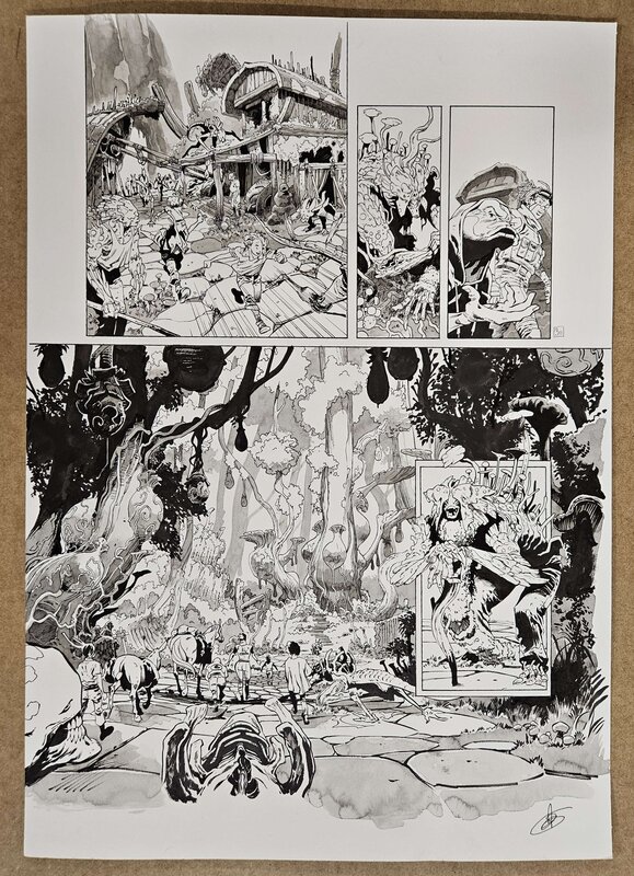 En vente - Dimitri Armand, Le Convoyeur - Tome 4 - Planche 30 - Planche originale