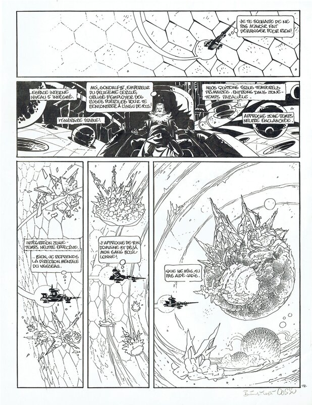 En vente - Philippe Berthet, Antonio Cossu, Marchand d'idées - T 2 P 12 - Planche originale