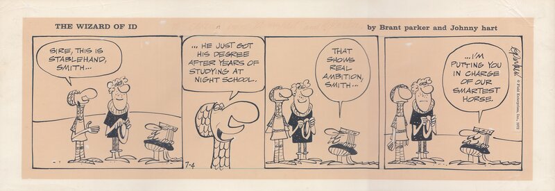 WIZARD OF ID - 1972 by Brant Parker, Johnny Hart - Comic Strip