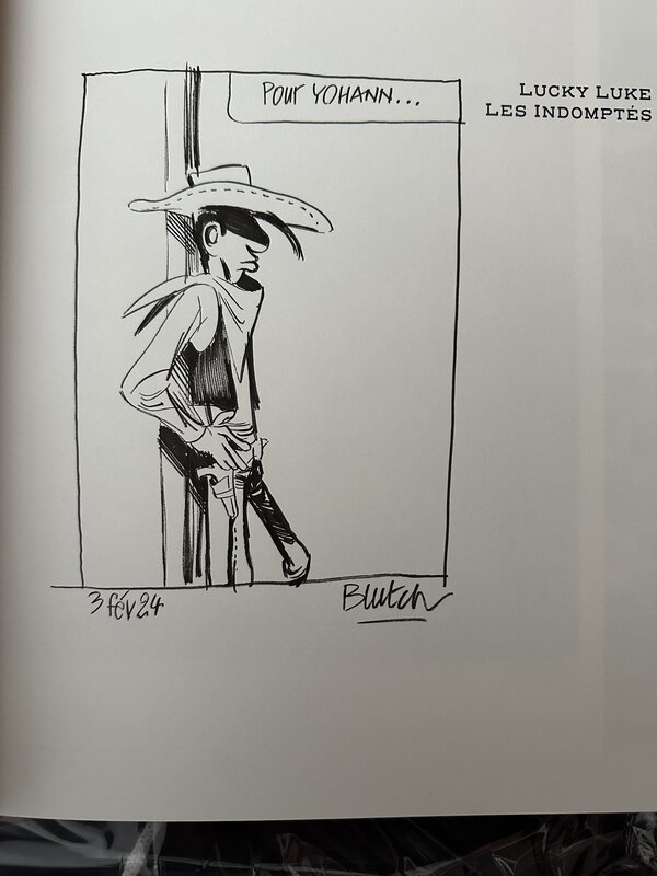 Blutch, Lucky luke les indompté - Sketch