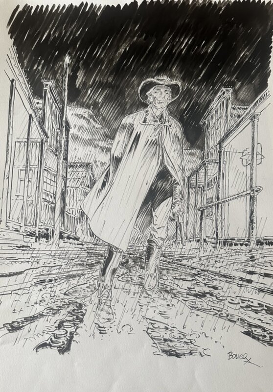 Bouncer Hécatombe by François Boucq - Original Illustration