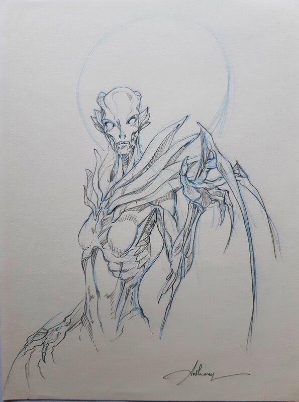 For sale - Monstre by Anthony Jean - Original Illustration
