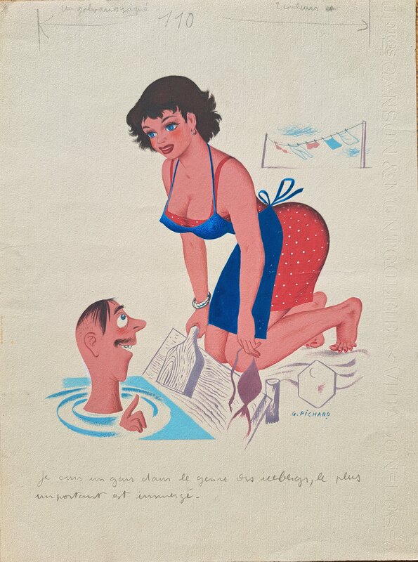 Au lavoir par Georges Pichard - Couverture originale