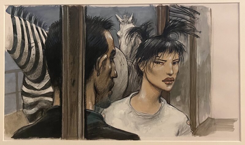 Enki Bilal, Dessin original la couleur de l’air - Comic Strip