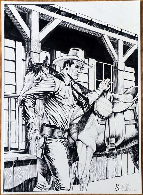 Tex Willer par Fabio D'Auria - Illustration originale