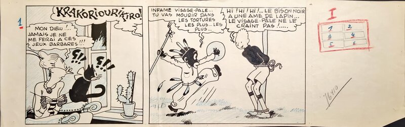 Jijé, Blondin et Cirage en Amerique, ⭐strip 1⭐ - Comic Strip
