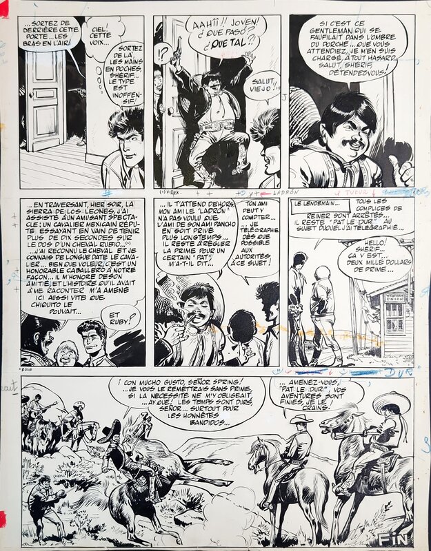 Jijé, Jerry Spring Tome 7 : Enquête à San Juan, page 21 (page de fin) - Comic Strip