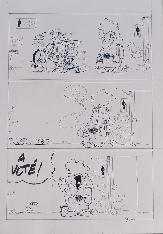 For sale - À VOTÉ ! by Val - Original Illustration