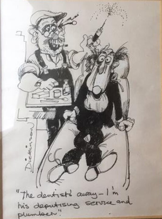 Dentiste by Geoffrey Dickinson - Original Illustration