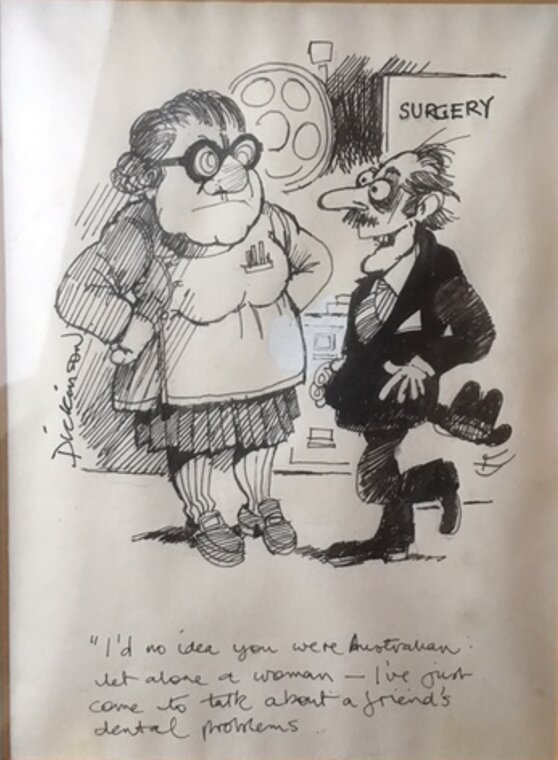 Dentiste 3 par Geoffrey Dickinson - Illustration originale