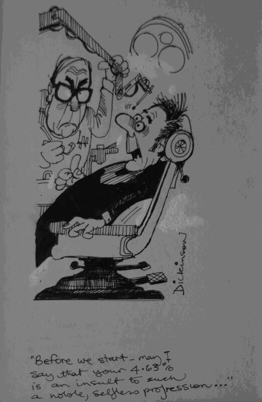 Dentiste 4 par Geoffrey Dickinson - Illustration originale