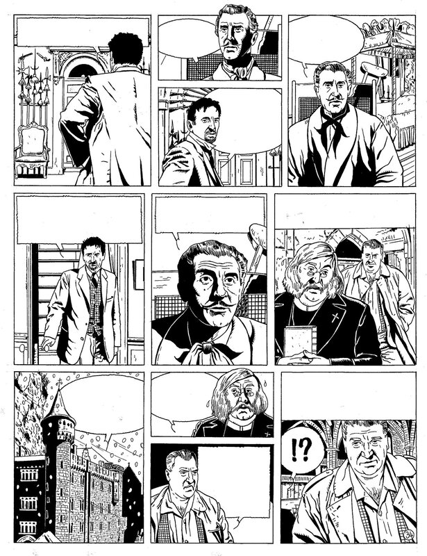 Frédéric Marniquet, Le Mystère des hommes sans tête - Planche originale