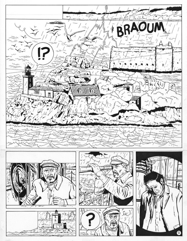 Frédéric Marniquet, Les phares de l'épouvante - Planche originale