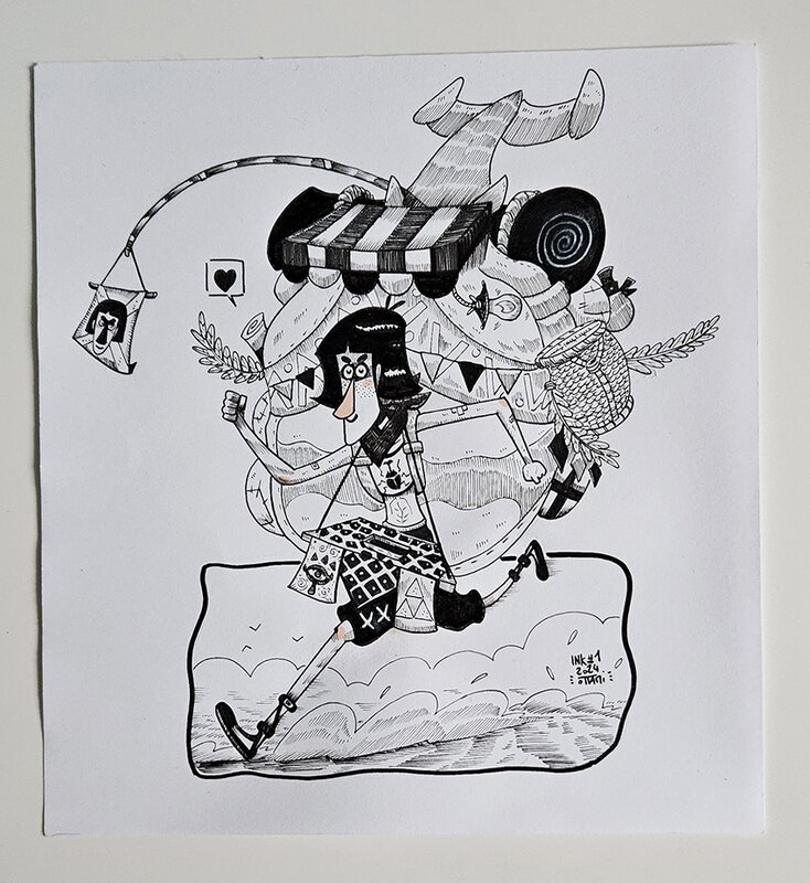 oTTami, Dessin original de l'Inktober 2024 : Terry de Zelda Breath of the Wild et Totk ! - Original Illustration