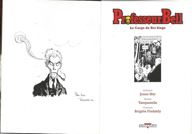 Professeur Bell par Hervé Tanquerelle, Joann Sfar - Dédicace