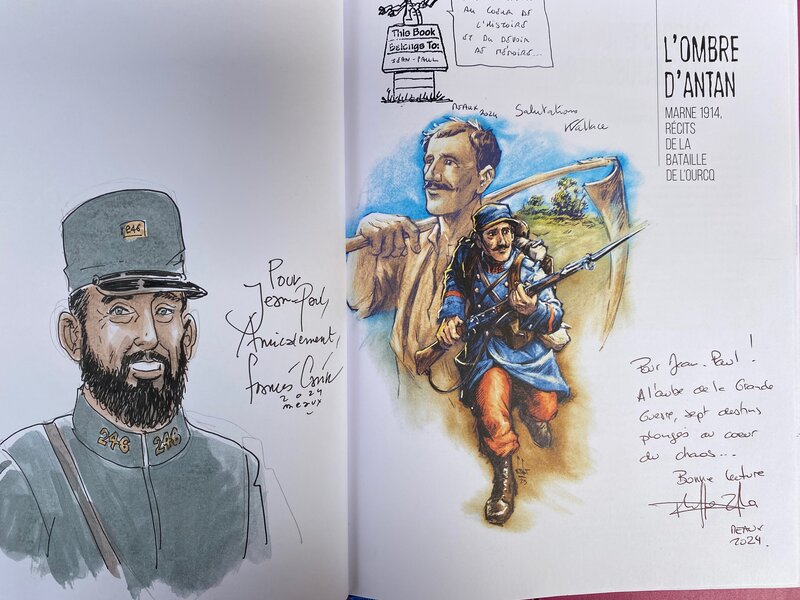 Philippe Zytka, Wallace, Stéphan Agosto, Winoc Devos, Jean-Marc Stalner, Ouvrage collectif, l'Ombre d'Antan. - Sketch