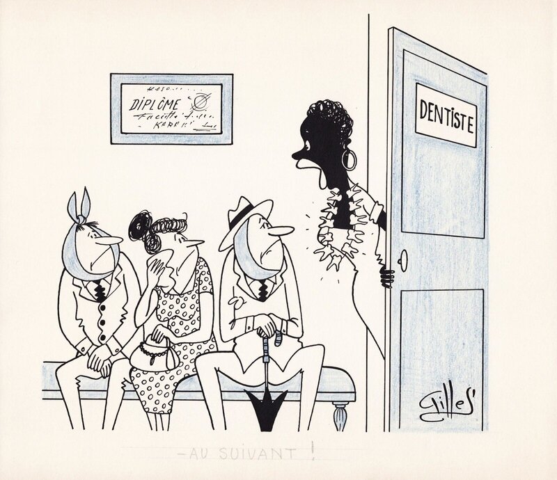 Dentiste par Gilles - Illustration originale
