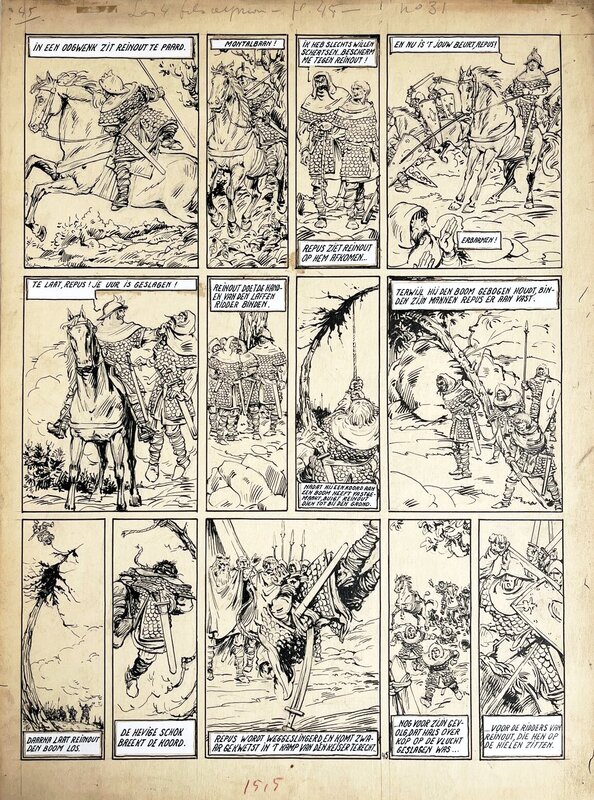 Jacques Laudy, La Légende des quatre fils Aymon - Planche originale