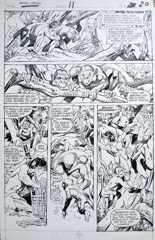 Gil Kane, Philip Craig Russell, Jungle tales, planche originale - Planche originale