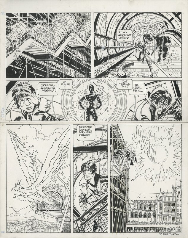 Jean-Claude Mézières, Valérian Tome 10 Planche 22 - Planche originale