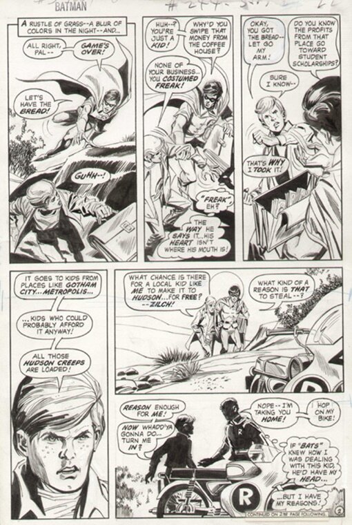 En vente - Irv Novick, Dick Giordano, Batman # 244  -  1972 - Planche originale