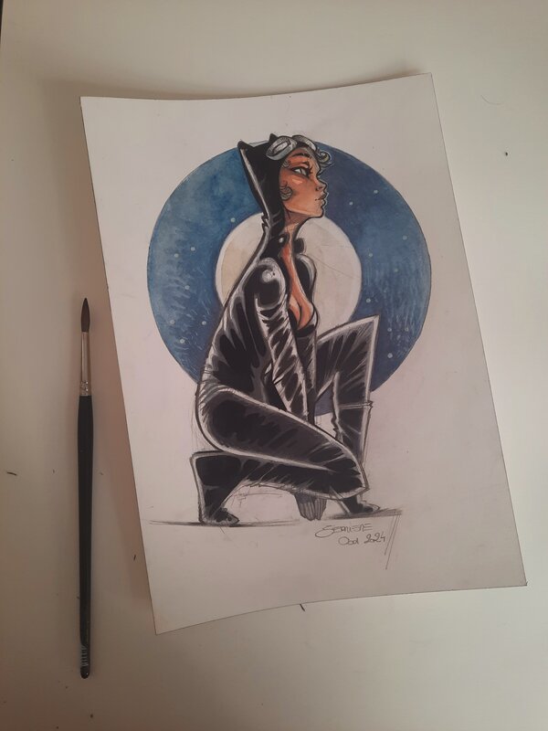 Catwoman par Ood Serrière - Œuvre originale