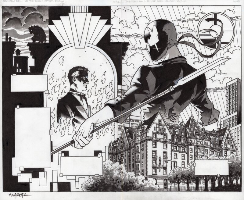 Matt Wagner, Grendel: Devil by the Deed Master's Edition - Illustration originale