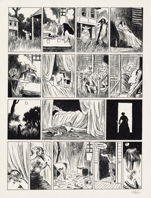 Blain - Isaac Le Pirate - la déchéance de Jacques - Planche originale