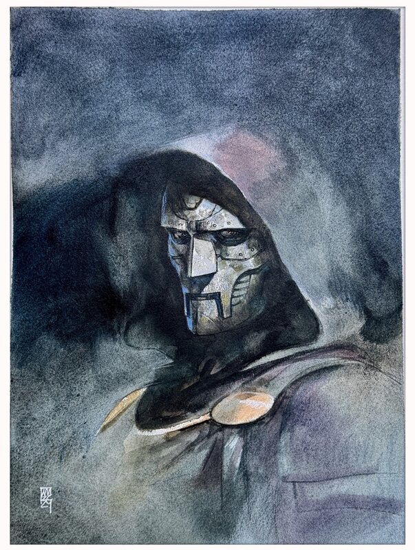 Dr Doom par Alex Maleev - Illustration originale