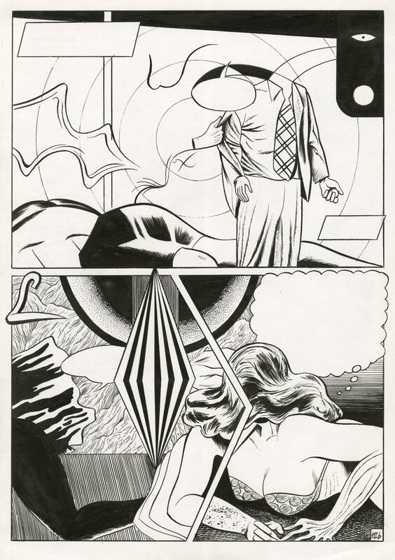 En vente - Night talk par Léo Quievreux - Planche originale