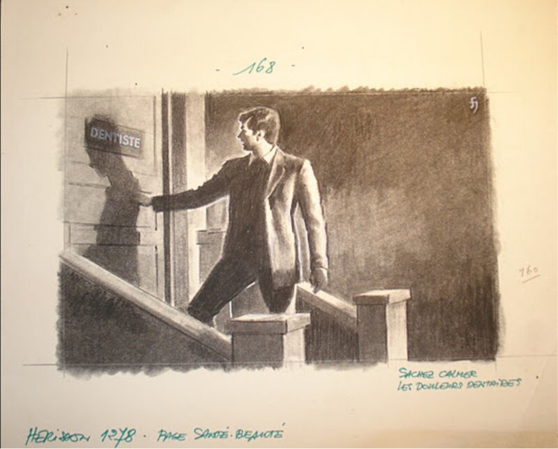 Dentiste par René Hanau - Illustration originale