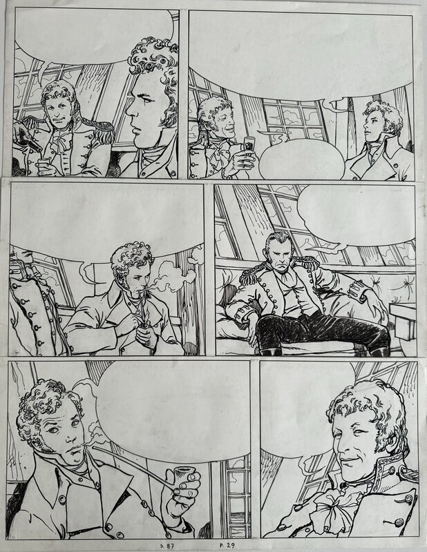 El Gaucho (page 35) par Milo Manara, Hugo Pratt - Planche originale