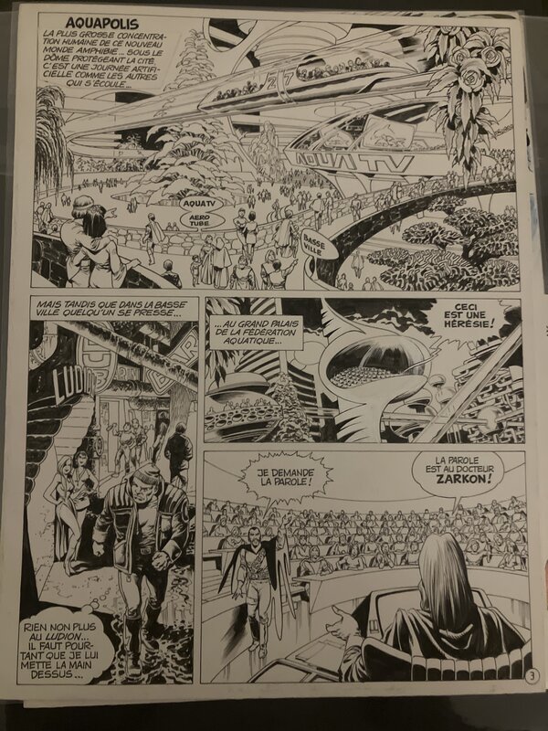 Jean-Yves Mitton, Les naufrages du nautilus planche 3 - Planche originale