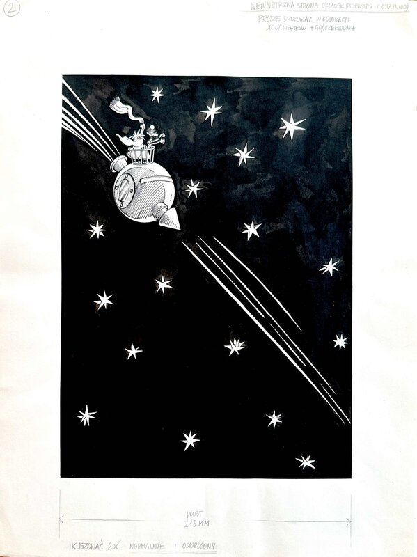 Tadeusz Baranowski, Antresolka profesorka Nerwosolka - Original Illustration