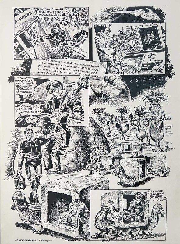 Zbigniew Kasprzak, Człowiek bez twarzy, p2 - Comic Strip