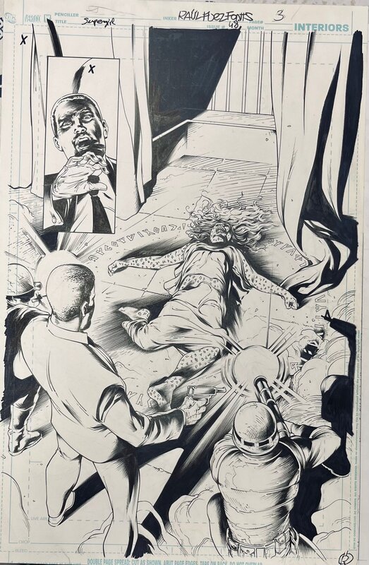 Fernando Dagnino, Raül Fernandez, Supergirl #48, page 3 - Planche originale
