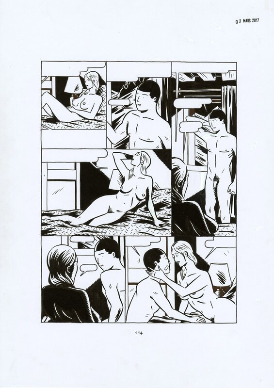 En vente - Lucas Harari, Planche originale de L'Aimant - Planche originale