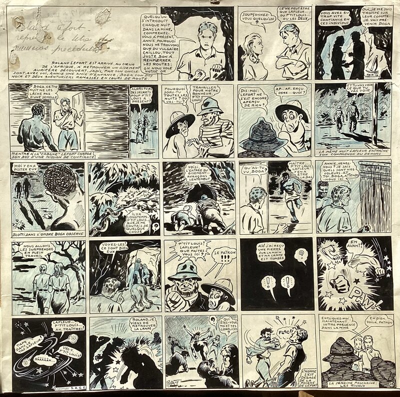 Roland Lefort par Rodaly - Planche originale