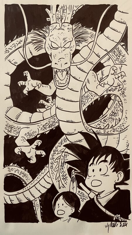 Dragon ball par Wyllow, Akira Toriyama - Planche originale