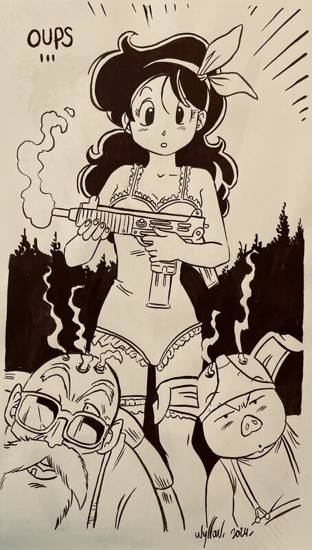 Tortue génial par Wyllow, Akira Toriyama - Planche originale