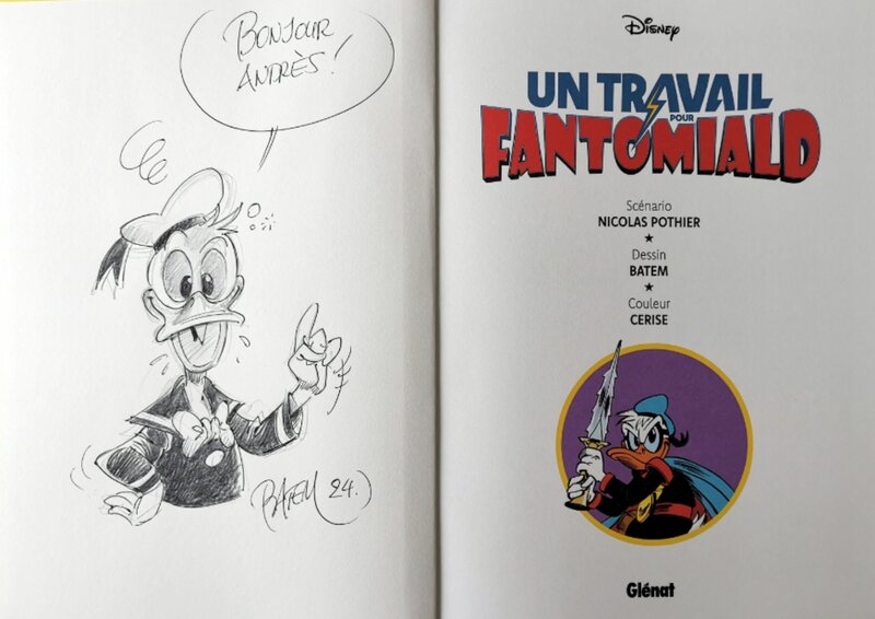 Donald Duck by Batem - Sketch
