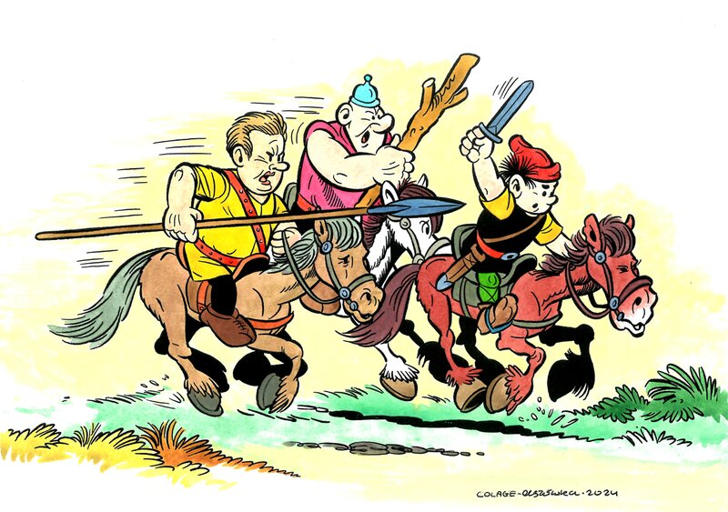 Wojtek Olszówka, Janusz Christa, Kayko et Kokosh - postcards set - Original Illustration