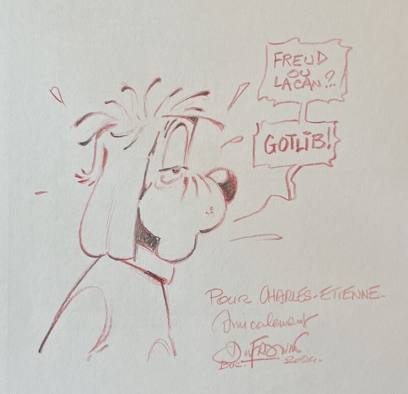 Gai Luron by Henri Dufranne - Sketch